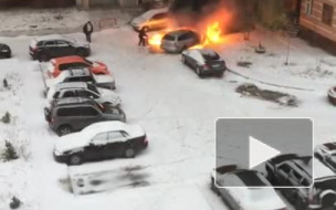 Появилось видео пожара в Нижневартовске