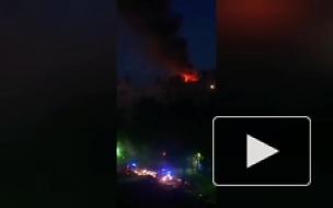 Во время ночного пожара в Колпино погиб человек