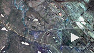 "Роскосмос" опубликовал спутниковые снимки разлива дизельного топлива в Норильске