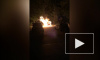Видео: на проспекте Просвещения ночью сгорел автомобиль