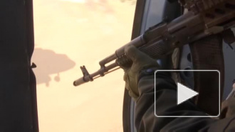 Появилось видео патрулирования трассы в Сирии российскими вертолетами