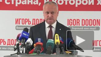 Додон заявил о лидерстве в первом туре президентских выборов на территории Молдавии