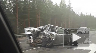 Видео: Страшная авария произошла на трассе "Скандинавия"