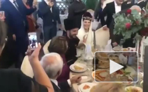 Появилось видео с тайной свадьбы Сати Казановой