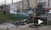 Пьяный петербуржец снес на автомобиле забор по проспекту Славы