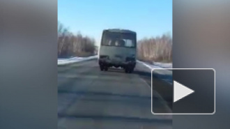 Телка прокатилась на автобусе под Курганом