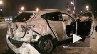 Смертельная авария на Кутузовском 19.01. попала на видео: три иномарки врезались в автобус