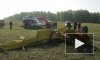 В челябинском аэропорту "Калачево" упал спортивный самолет, выполнявший фигуру высшего пилотажа, пилот погиб