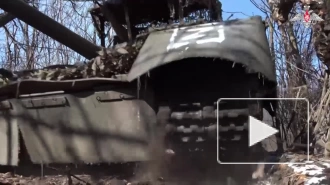 Минобороны показало кадры боевой работы экипажей Т-80БВ