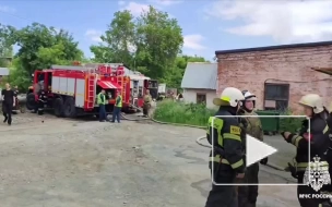 Локализован пожар в производственном здании в Новосибирской области