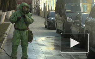 Военные провели дезинфекцию зданий Адмиралтейства