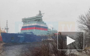 Видео: Ледокол "Арктика" возвращается с ходовых испытаний