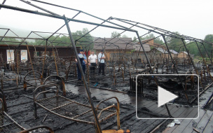 Под Хабаровском сгорел детский палаточный лагерь, один ребенок погиб