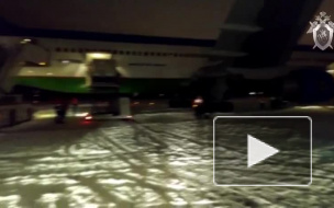 В Петербурге самолет выкатился за пределы взлетной полосы (видео)