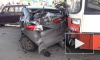 ДТП с автобусом в Перми: пострадало 15 машин и два человека