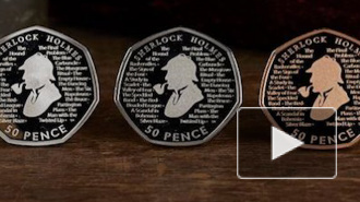 В Великобритании появилась монета 50 пенсов с профилем Шерлока Холмса