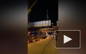 На Пулковском шоссе демонтировали пролетные строения