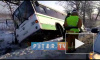На Московском шоссе автобус упал в кювет: последние новости