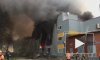 Появилось видео пожара в "Ленте" в Санкт-Петербурге