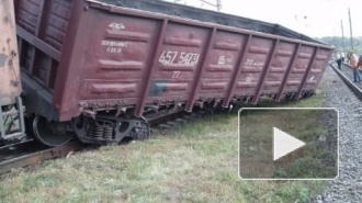 В Подмосковье грузовой состав протаранил пассажирский поезд