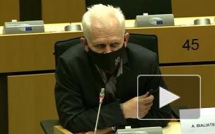 В Европарламенте не смогли перевести речь оппозиционера Беляцкого