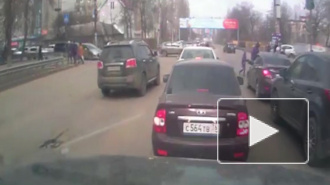 Очередной автохам - беспредельщик в Воронеже попал на видео