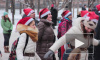 Фитнес-Мороз провел в Петербурге уличную зарядку