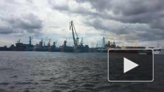 Утром 14 июля в Петербурге прошла репетиция военно-морского парада