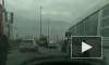 Ужасающее видео из Петербурга: на Софийской столкнулись 4 авто