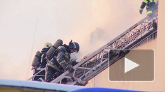 Глубокой ночью пожарные тушили огонь в магазине на Московском проспекте