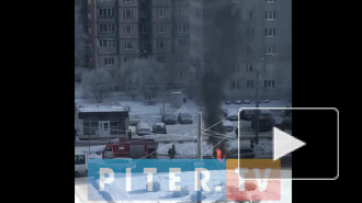 В Приморском районе пожарные тушили легковушку