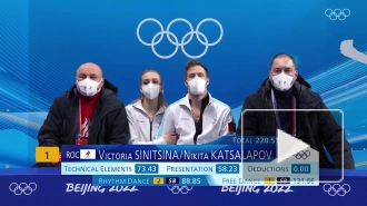 Фигуристы Синицина и Кацалапов завоевали серебро в танцах на льду на ОИ-2022
