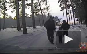 В Красноярском крае сотрудники ГИБДД спасли замерзающую четырехлетнюю девочку
