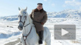Ким Чен Ын устроил фотосет на белом жеребце
