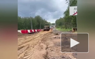 На трассе "Сортавала" в Ленобласти продолжается ремонт путепровода