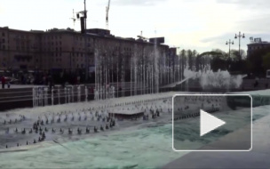 Фонтаны на Московской площади снова запустили после атаки вандалов