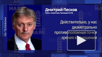Песков: Россия не согласна с позицией Армении по Украине