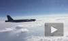 Перехват российскими истребителями бомбардировщиков США показали на видео