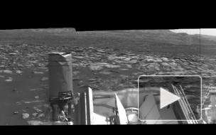 Марсоход Curiosity снял на видео "пылевого дьявола"