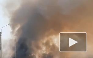 Видео от очевидца: У Батайска у Соленого озера загорелся камыш