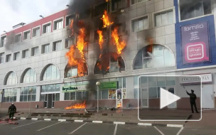 Видео страшного пожара ТЦ в Королеве ужаснуло пользователей