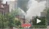 Обрушение фасада станции "Водоканала" в Приморском районе попало на видео