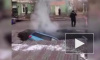 Видео: В Красноярске из-за прорыва трубы провалился автомобиль