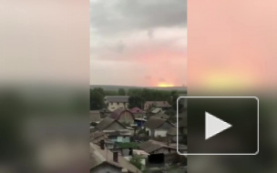 Под Ачинском взорвались боеприпасы после попадания молнии