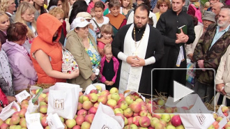 На Яблочный Спас горожане объелись яблоками