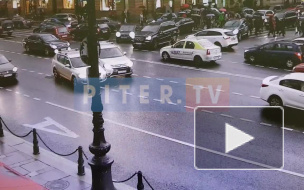 Момент ДТП на Невском проспекте попал на видео 