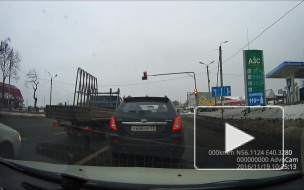 Лихая автоледи во Владимире.