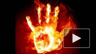 Олимпийский факел поджег в Абакане известного спортсмена (видео)