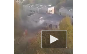 Видео: в детском саду Невского района Петербурга произошел пожар