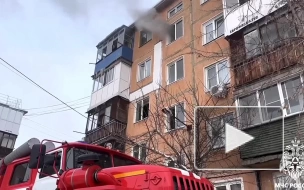 В Кузбассе пожар охватил многоквартирный жилой дом